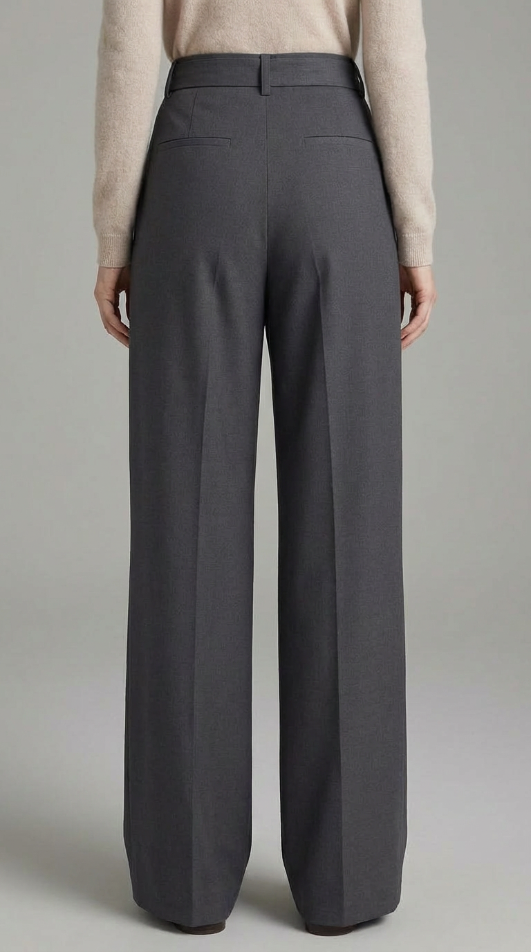 High Elegant Wide Leg Pants