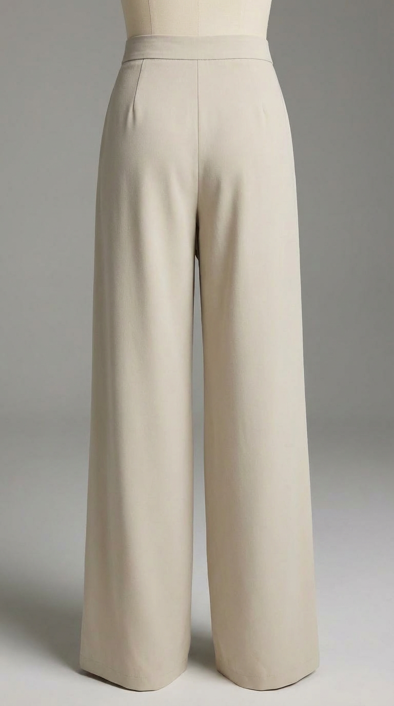 High Elegant Wide Leg Pants