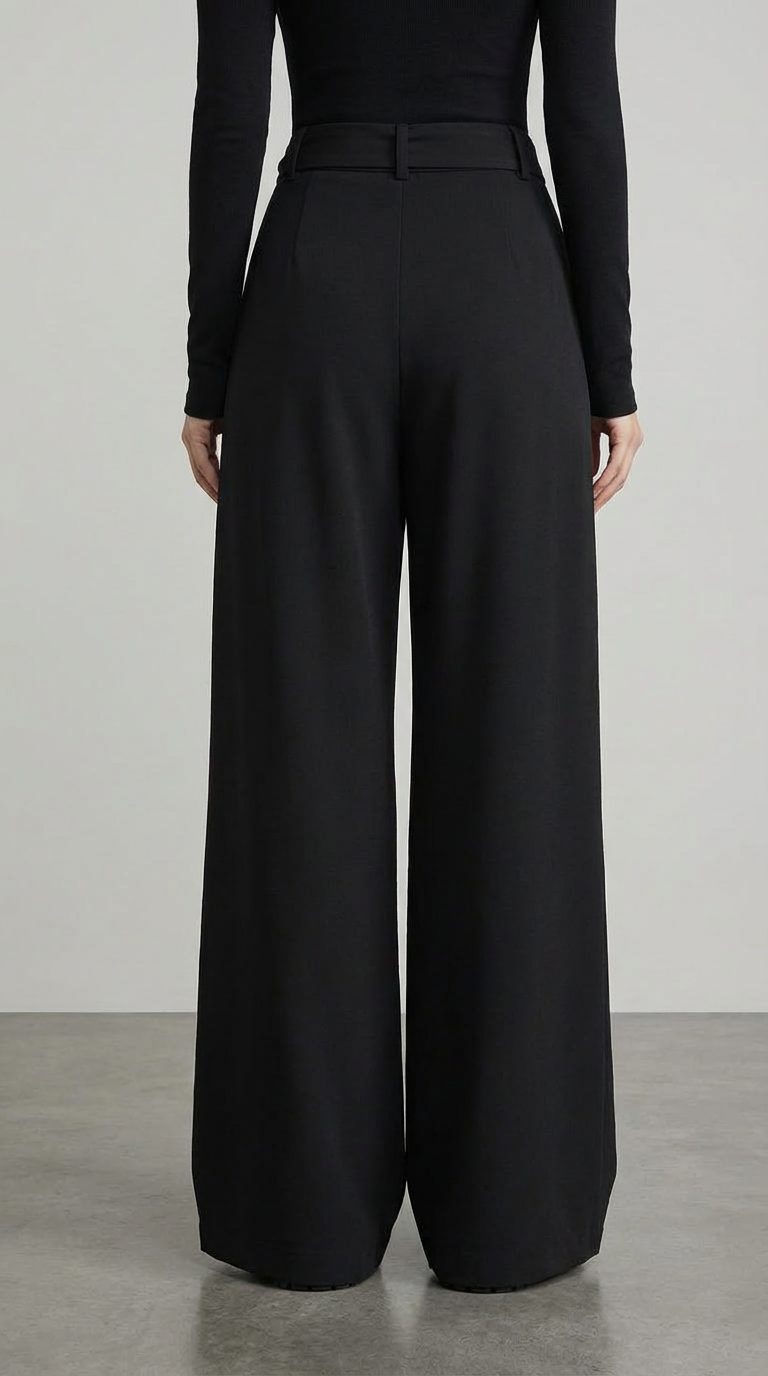 High Elegant Wide Leg Pants