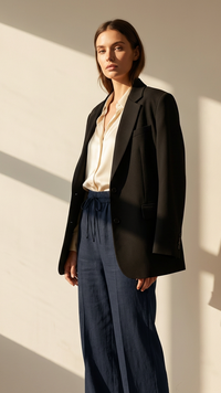 The Rowan Relaxed Wide-Leg Linen Pant