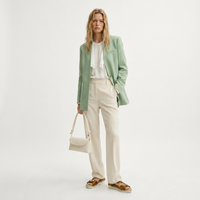 Blazer droit à épaulettes - Menthe