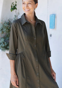 Robe Horizon — Coton Popeline Kaki