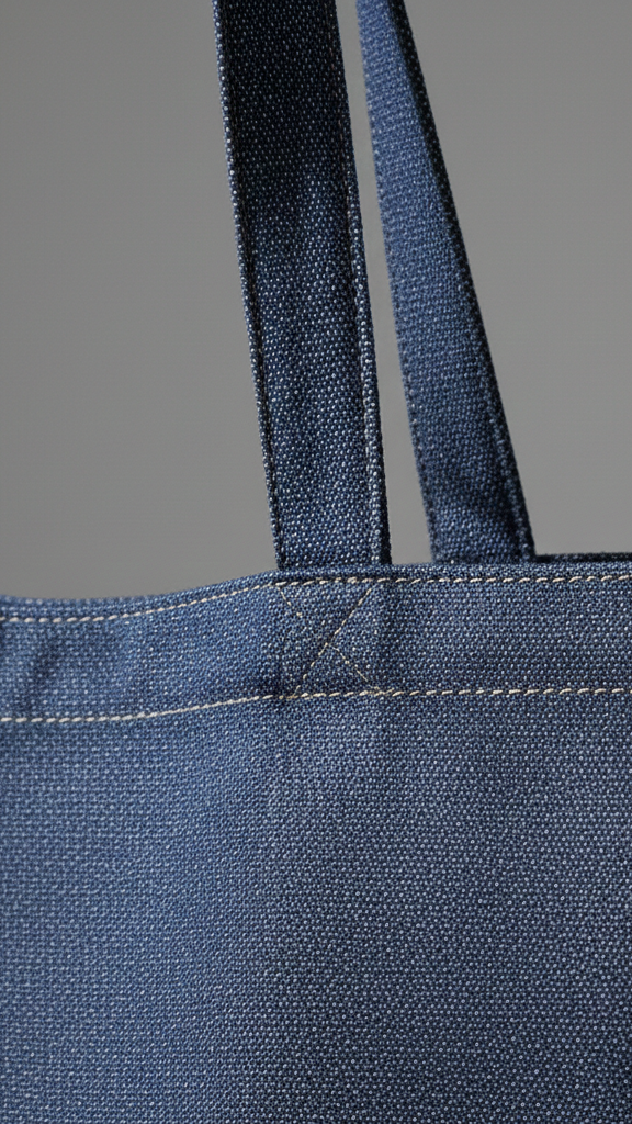 Denim Canvas Tote Bag