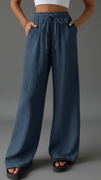 Casual Wide-leg Trousers - Effortless Relaxed Fit Pants