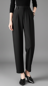 Retro High-Waist Slacks - Original 90s Style Trousers