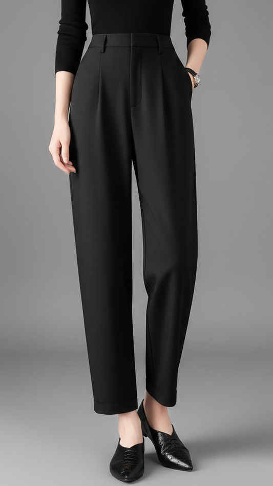 Retro high-waist slacks: 90s original style