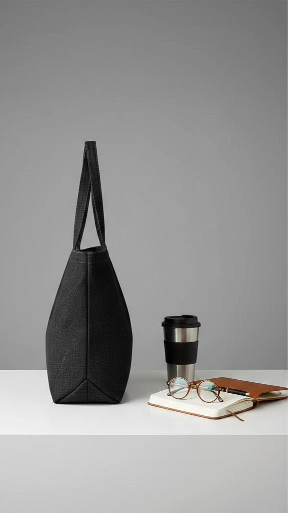 Denim Canvas Tote Bag