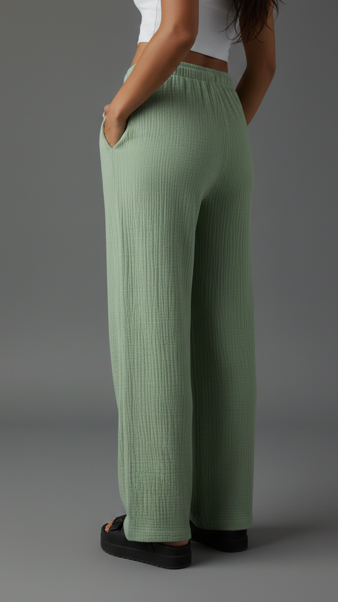 Casual  Wide-leg Trousers