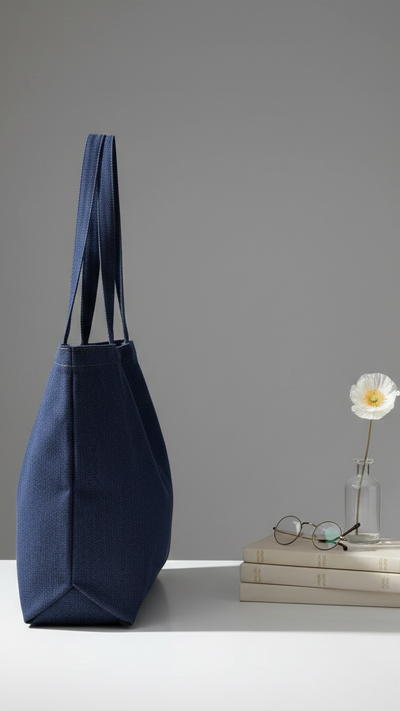 Denim Canvas Tote Bag