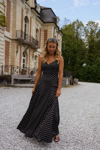 Robe Minuit — Noire à Pois