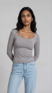 Midnight Long Sleeve Scoop