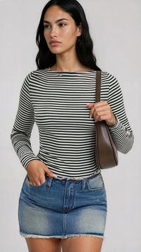 Monochrome Linear Bodice