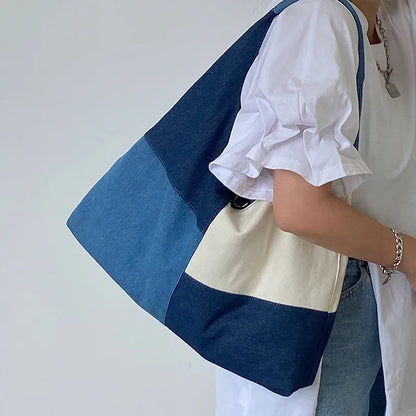 Patchwork Denim Bag