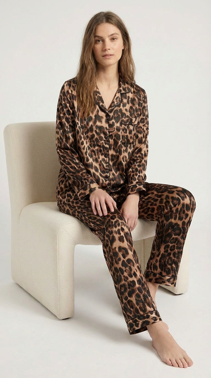Minimalist Leopard Loungewear Set